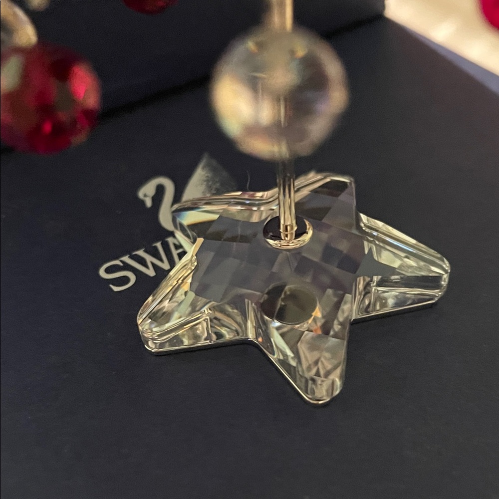 Swarovski Red and Clear Crystal Tree Figurine Prism Light Austria - Picture 5 of 9